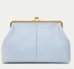 The "Zariah" Oversized Statement Clutch in Powder Blue | Pre-Order - Ships in 7-14 Business Days