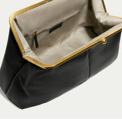 The "Zariah" Oversized Statement Clutch in Midnight Black | Pre-Order - Ships in 7-14 Business Days