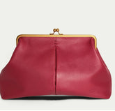 The "Zariah" Oversized Statement Clutch in Merlot | Pre-Order - Ships in 7-14 Business Days