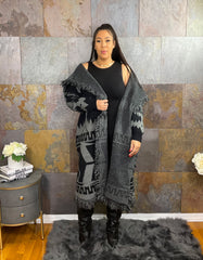 The "Ayla" Oversized Belted Maxi Sweater Cardigan |Ready to Ship