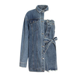 The "Lauren" Denim Attached Dress Jacket | Ready to Ship β 40% OFF