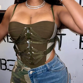 The "Kiki" Corset Top in Olive | Ready to Ship β 40% OFF