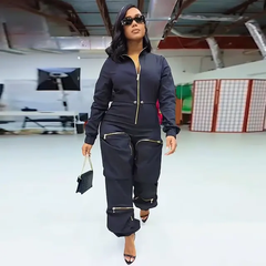 The "Zadayah" Jumpsuit in Black | Ready to Ship — 40% OFF