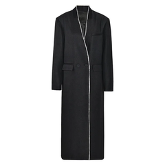 The "Luxe Legacy" Oversized Coat in Black | Ready to Ship