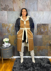The "Letavia" Trench with Black Denim | Ready to Ship