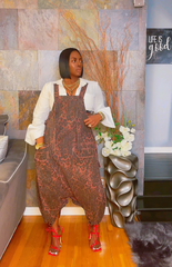 The "Makiya" Oversized Leopard Denim Jumper | Free Shipping Included