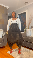 The "Jahzara" Oversized Harem Jumper in Black | Ready to ship