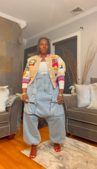 The "Nikki" Oversized Overalls in Light Wash | Ready to Ship