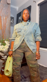 The "Zylah" Cross-Over Denim Jacket | Free Shipping Included