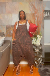 The "Makiya" Oversized Leopard Denim Jumper | Free Shipping Included