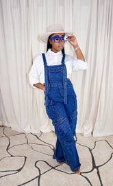 The "Toscha" Jumpsuit in Blue | Ready to Ship
