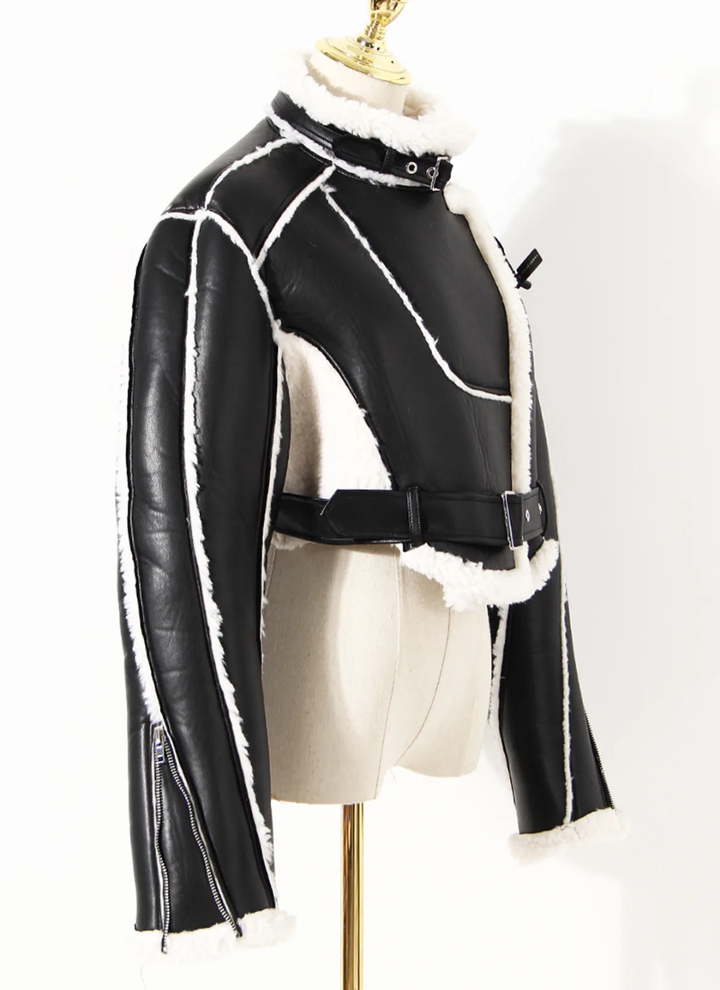 The "Zenai" Aviator Coat in Black | Ready to Ship