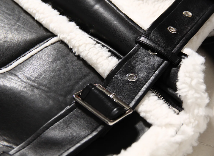 The "Zenai" Aviator Coat in Black | Ready to Ship