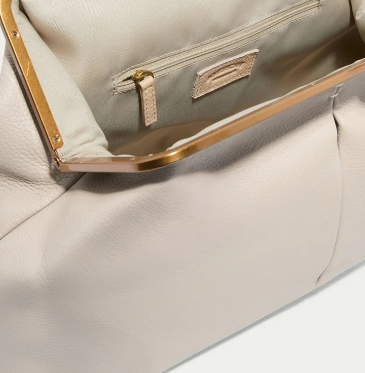 The "Zariah" Oversized Statement Clutch in Ivory | Ships Around June 21st