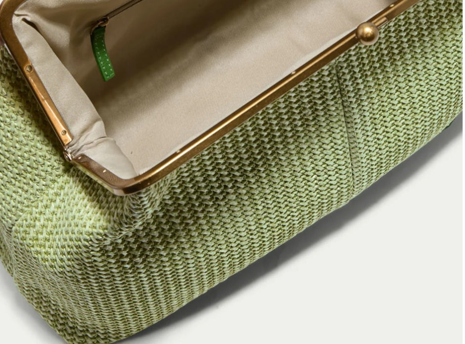 The "Zariah" Oversized Statement Clutch in Jade Green | Free Shipping Included