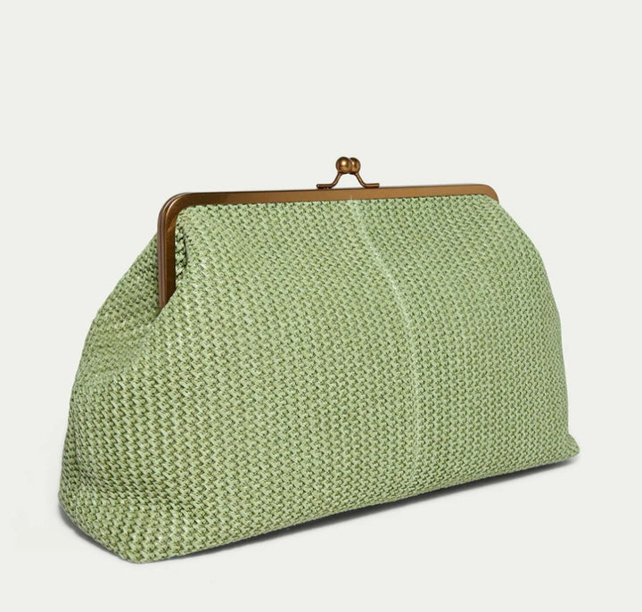 The "Zariah" Oversized Statement Clutch in Jade Green | Free Shipping Included
