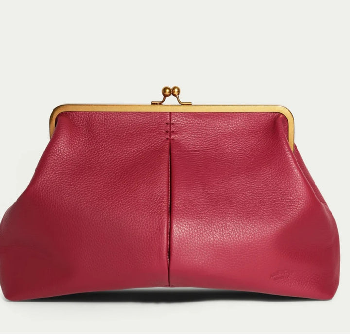 The "Zariah" Oversized Statement Clutch in Merlot | Ships Around June 21st