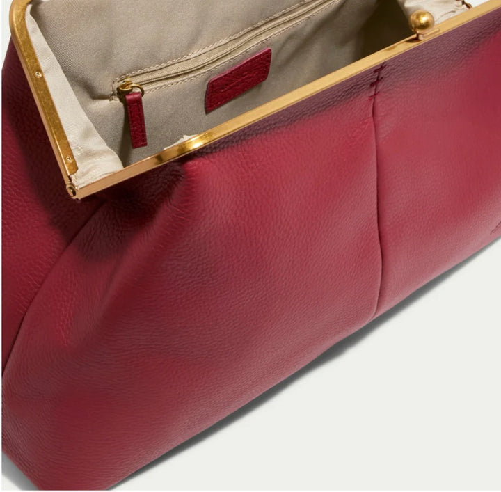 The "Zariah" Oversized Statement Clutch in Merlot | Ships Around June 21st