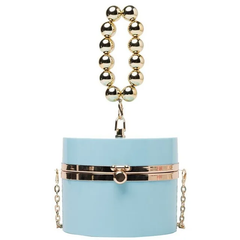 The "Zaida" Bucket Bag in Sky Blue | Ready to Ship — 40% OFF