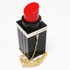 The "Lipstick" Bag in Black/Red | Ready to Ship — 40% OFF