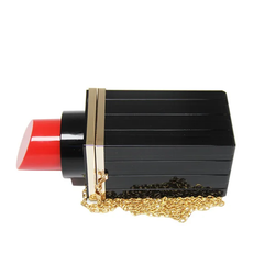The "Lipstick" Bag in Black/Red | Ready to Ship — 40% OFF