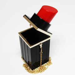 The "Lipstick" Bag in Black/Red | Ready to Ship — 40% OFF