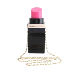The "Lipstick" Bag in Black/Pink | Ready to Ship — 40% OFF