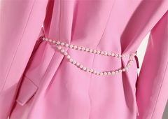 The "Deserae" Blazer in Pink | Read to Ship
