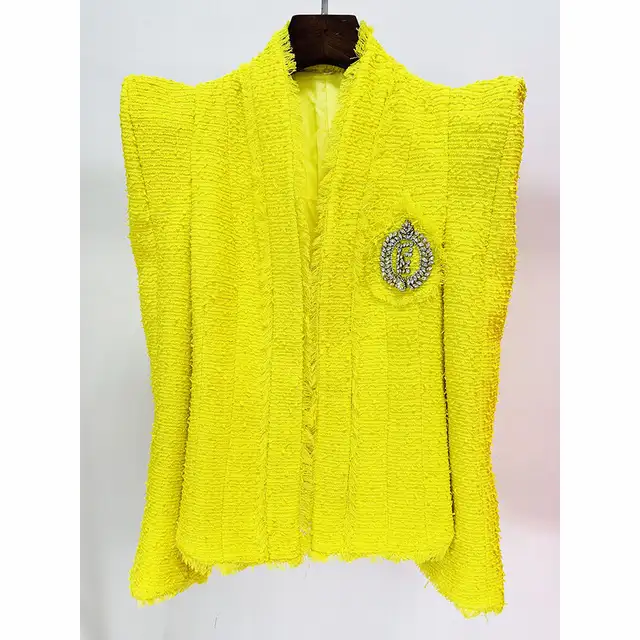 The "Rich Auntie Vibes" Blazer in Yellow | Pre-Order  (Ships between 2/15/24 - 2/29/24)