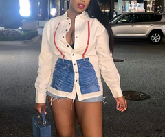 The "Aaliyah" Suspender Shirt | Ready to Ship — 40% OFF