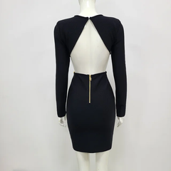 The "Sasha" Bandage Dress in Black | Ready to Ship — 40% OFF