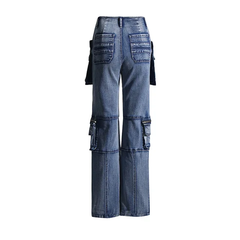 The "Zola" Side Zip Denim Cargo | Ready to Ship — 40% OFF