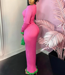 The "Sakura" 2 Piece Skirt Set in Pink | Ready to Ship — 40% OFF