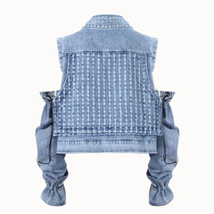 The "Karah" Denim Vest | Ready to Ship — 40% OFF