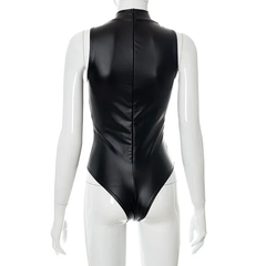 The "Tied-up" PU Leather Body Suit in Black | Ready to Ship — 40% OFF
