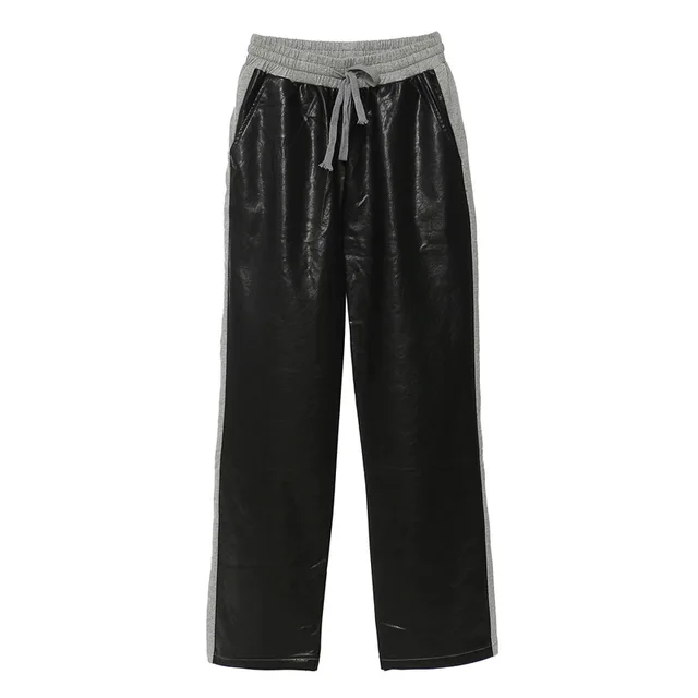 The "Split Personality" PU Leather Pants/Joggers | Ready to Ship
