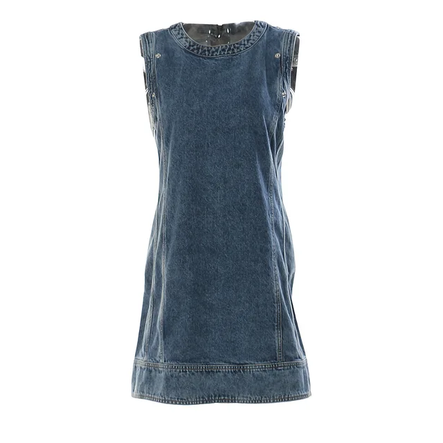 The "Delta" Denim Dress w/Slouch Sleeves | Ready to Ship