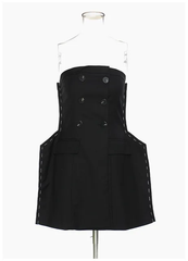 The "Unfinished Business" Dress/Top in Black | Ready to Ship — 40% OFF