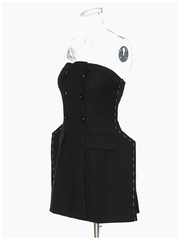 The "Unfinished Business" Dress/Top in Black | Ready to Ship — 40% OFF