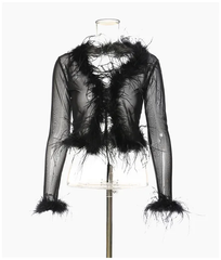 The "Don't Ruffle My Feathers" Top in Black | Ready to Ship — 40% OFF