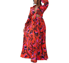 The "Anya" 2 Piece Skirt Set in Red | Ready to Ship — 40% OFF