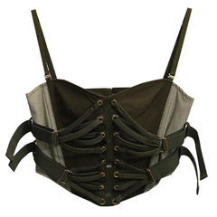 The "Kiki" Corset Top in Olive | Ready to Ship — 40% OFF
