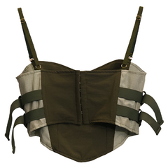 The "Kiki" Corset Top in Olive | Ready to Ship — 40% OFF