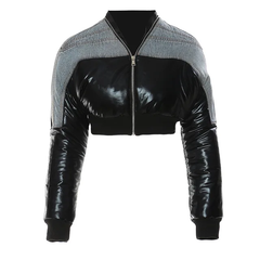The "Luxe Noir" Hybrid Bomber | Ready to Ship