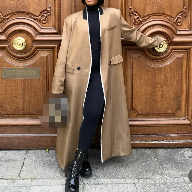 The "Luxe Legacy" Oversized Coat in Camel