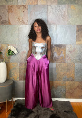 The "Chanell" Pants in Eggplant | Ready to Ship — 40% OFF