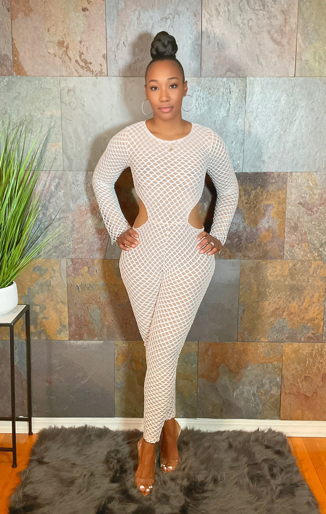 The "Khloe" Jumpsuit in Nude | Ready to Ship