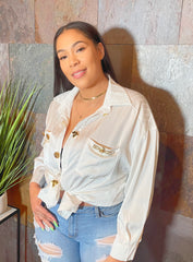 The "Joree" Blouse in white | Ready to Ship — 40% OFF
