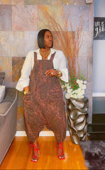 The "Makiya" Oversized Leopard Denim Jumper | Free Shipping Included