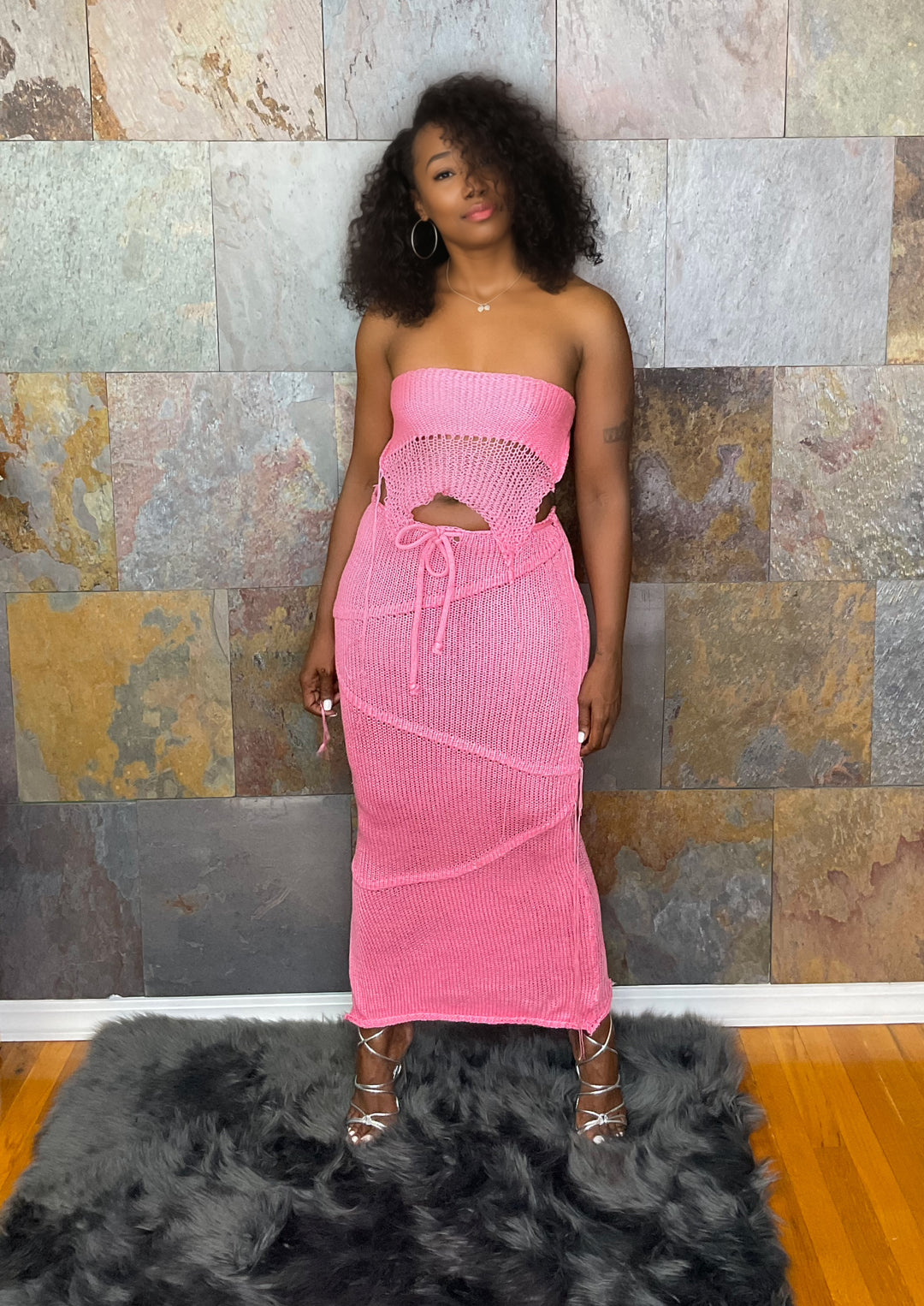 The "Storme" 2 Piece Skirt Set in Pink | Ready to Ship